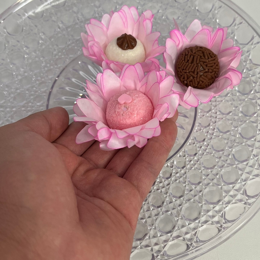 Forminha para Doces Finos - Madri Rosa Bebe - 30 unidades - Decora Doces - Rizzo