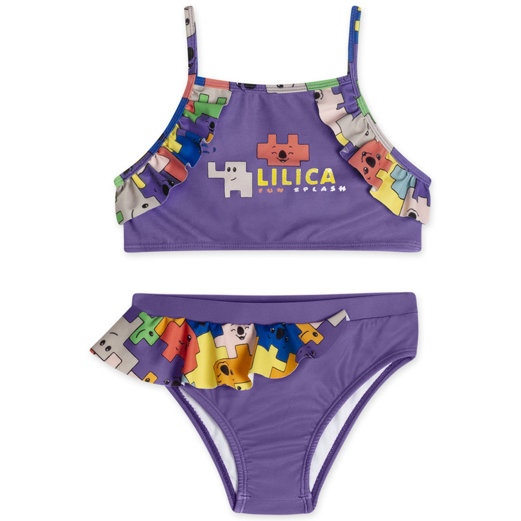 Biquíni Infantil Feminino Lilica em Oferta na Shopee