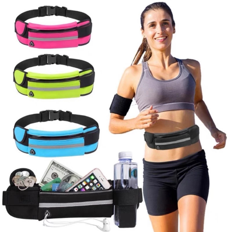 Pochete Esportiva Corrida Slim Impermeável Porta celular Porta Garrafa De Agua Caminhada Corrida Academia-luna_hyq