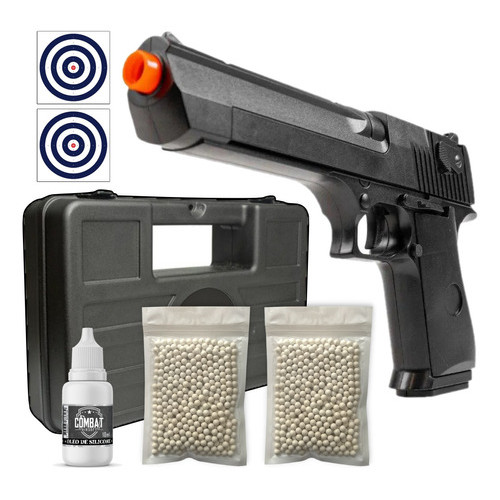 Pistola Airsoft Desert Eagle V30 Spring 6mm Rossi Kit Completo em Oferta na Shopee