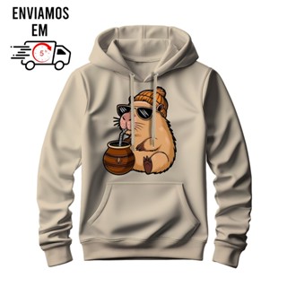 Moletom Unisexx Lançamento 2025 Premium CAPIVARA VIBES Flanelado Alta Qualidade Promoção Envio IMEDIATO-53 em Oferta na Shopee