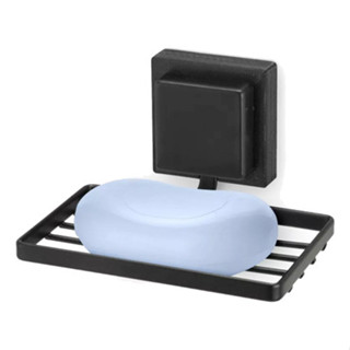 Saboneteira De Parede Banheiro Porta Sabonete Quadrado Preto em Oferta na Shopee