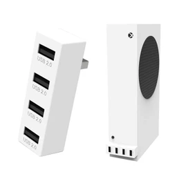 Hub USB 2.0 De 4 Portas Para Xbox Series S , Adaptador De Expansão Divisor De Alta Velocidade Compatível Com Console