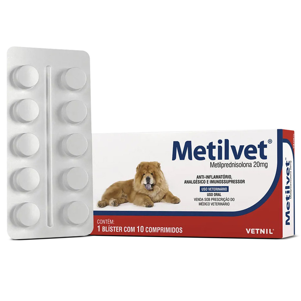 Metilvet 20Mg 10 Comp