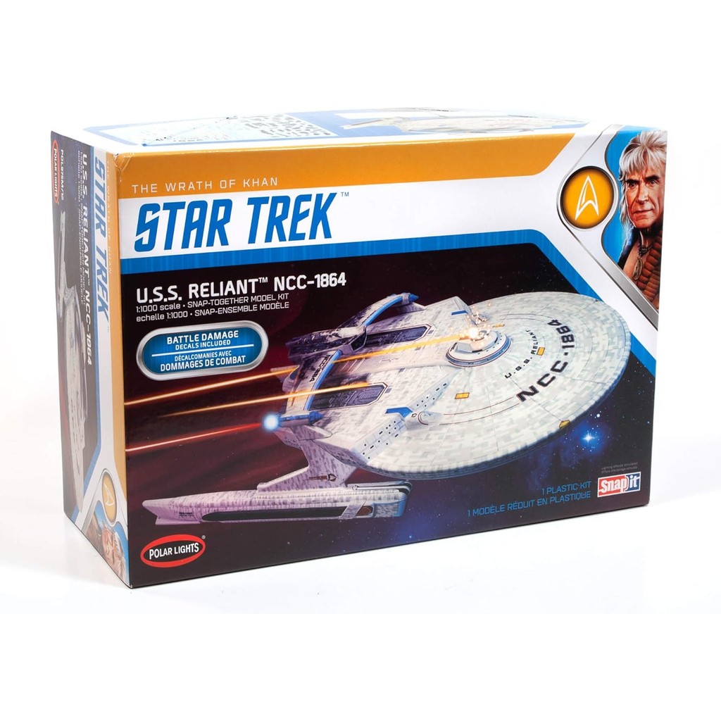 Plastimodelismo Star Trek USS Reliant Ncc-1864 Wrath Of Khan Edition 1/1000 Polar Lights - 975-12