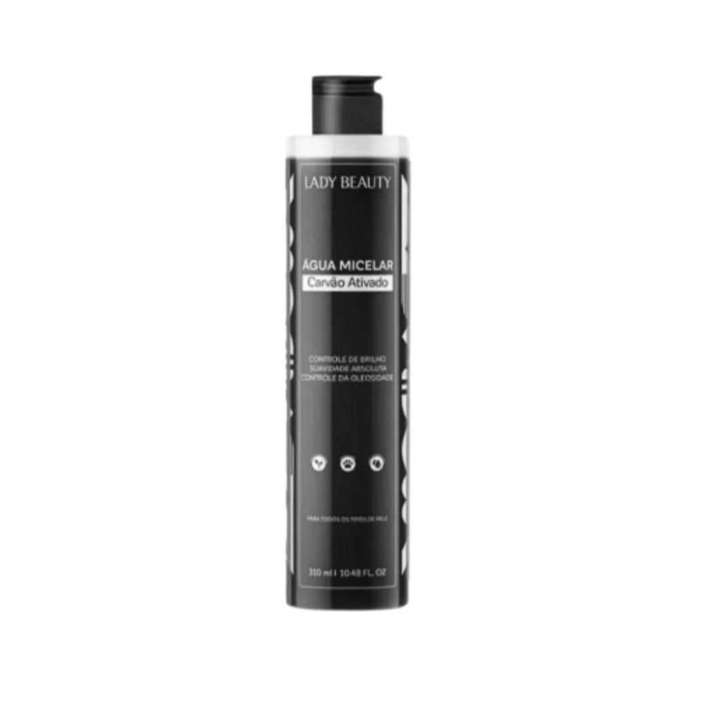 Água Micelar Carvão Ativado Lady Beauty 310ml
