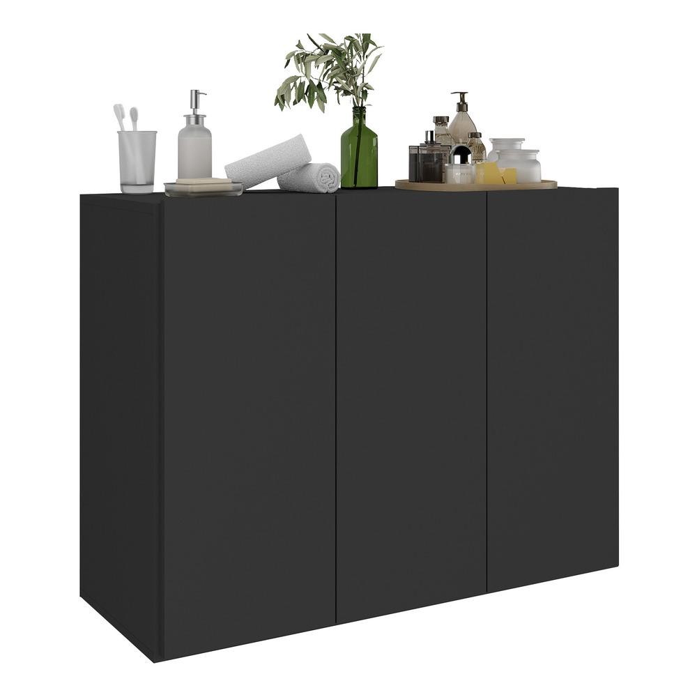 Balcão Multiuso Organizador para Banheiro 3 Portas 90cm Multimóveis MP5039 em Oferta na Shopee