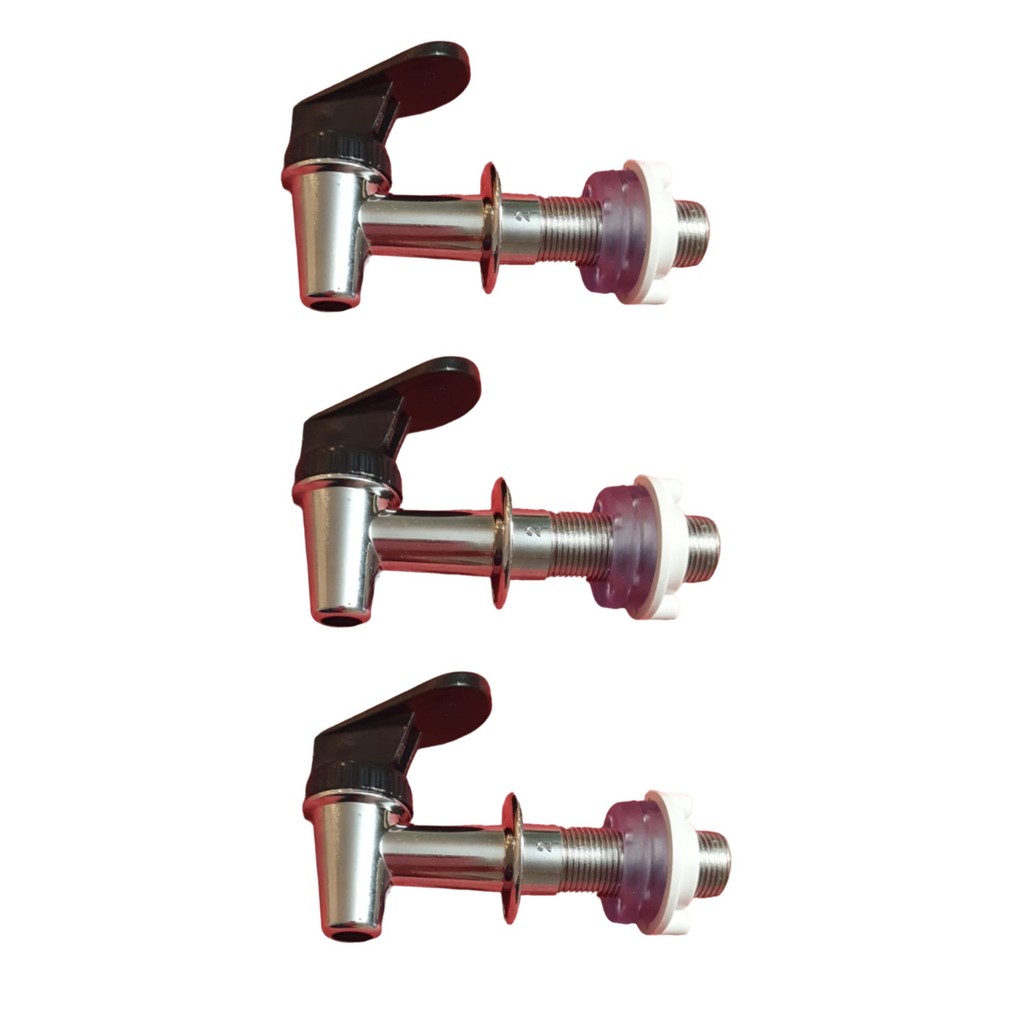 KIT 03 UN Torneira De Plastico Para Filtro Barro Alavanca Cromada Gama
