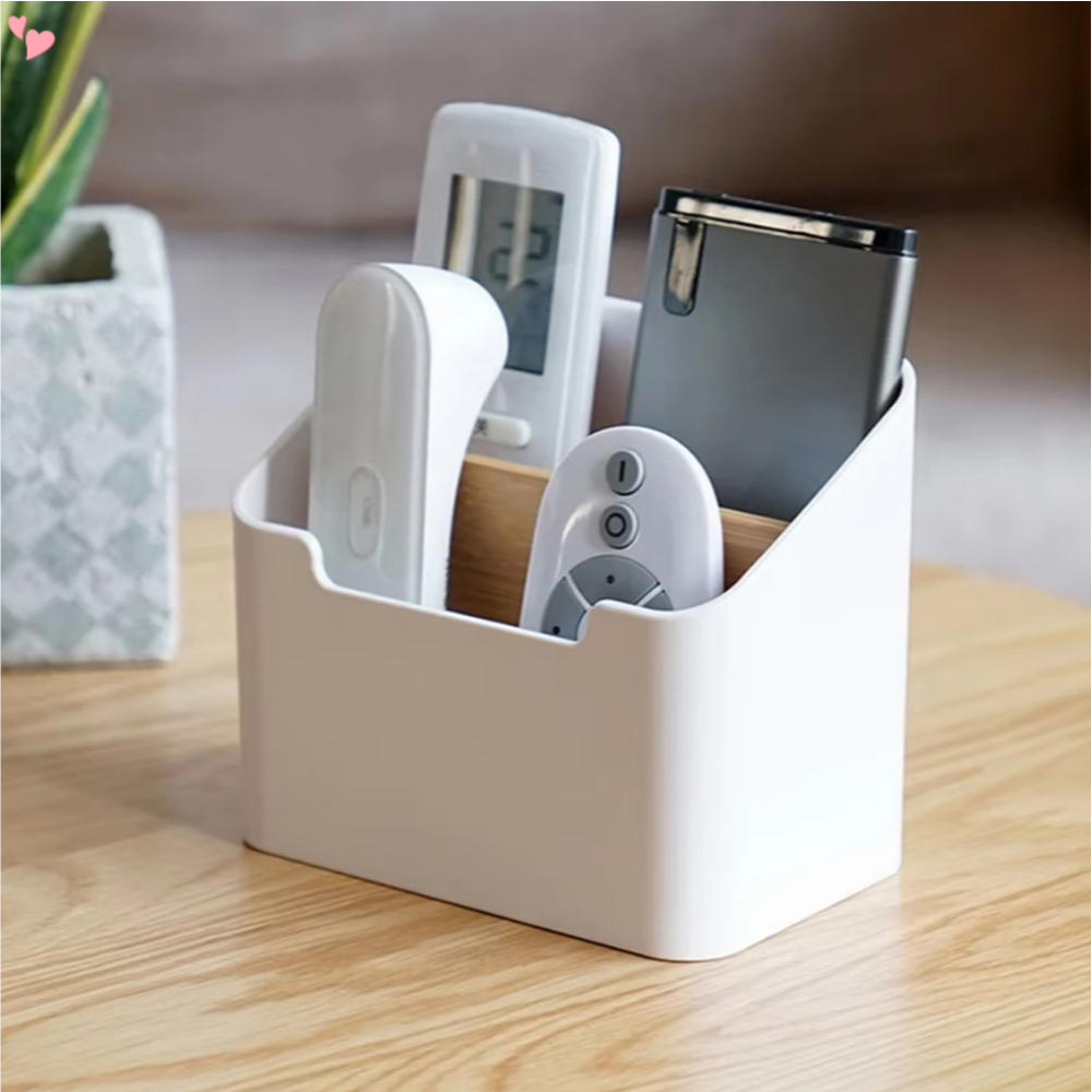 Suporte De Controle Remoto , Caixa Organizadora De Armazenamento De Mesa , Recipiente Para...