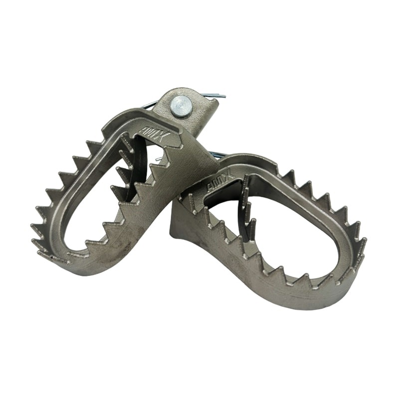 Pedaleira Crf 250x 04/17 - Crf 450x 05/17 Amx Dragon Inox com Pino e Mola