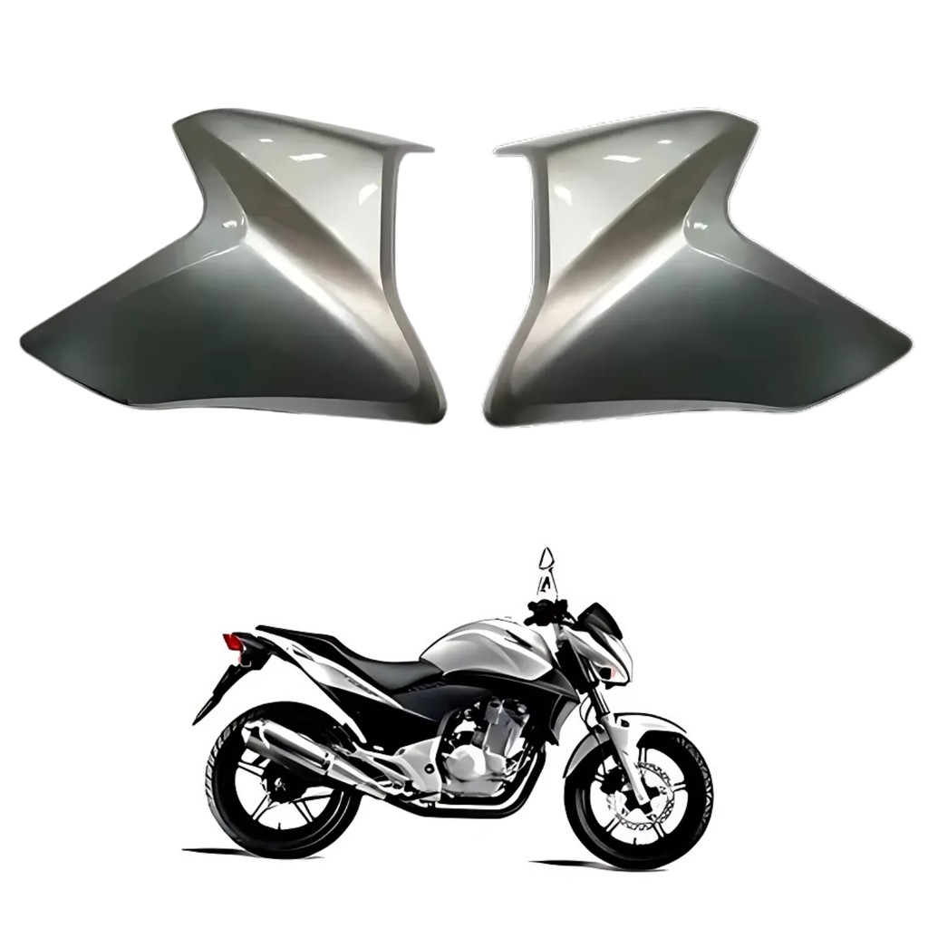 Carenagem Aba Aleta Guia Ar Tanque Honda Cb300r Prata Force 2009 2010 PARAMOTOS HONDA