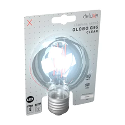 Lampada Led Globo Retro Clear G95 9W 900lm 6500K E27 Deluxe
