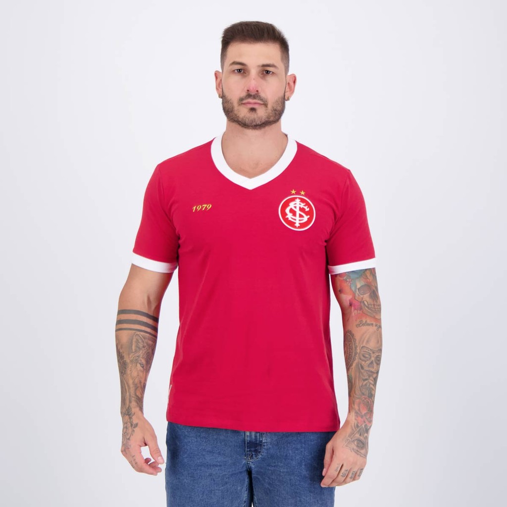 Camisa Internacional Retrô 1979 Vermelha - Sports & Outdoors