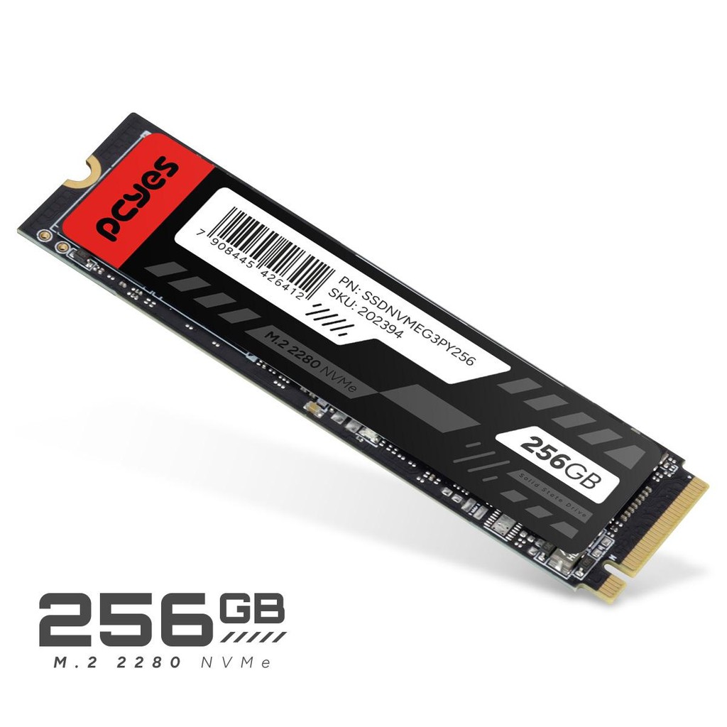 Ssd Pcyes M.2 2280 Nvme Pcie 3.0x4 256gb Leitura 2019mb Gra