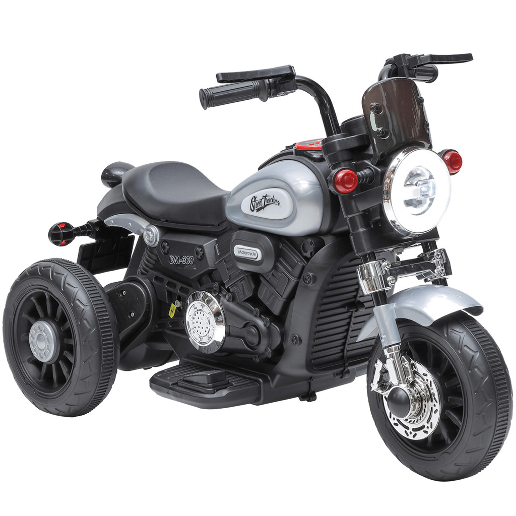 Mini Moto Eletrica Infantil Zippy Toys Harley Tracker 6V Cinza em Oferta na Shopee