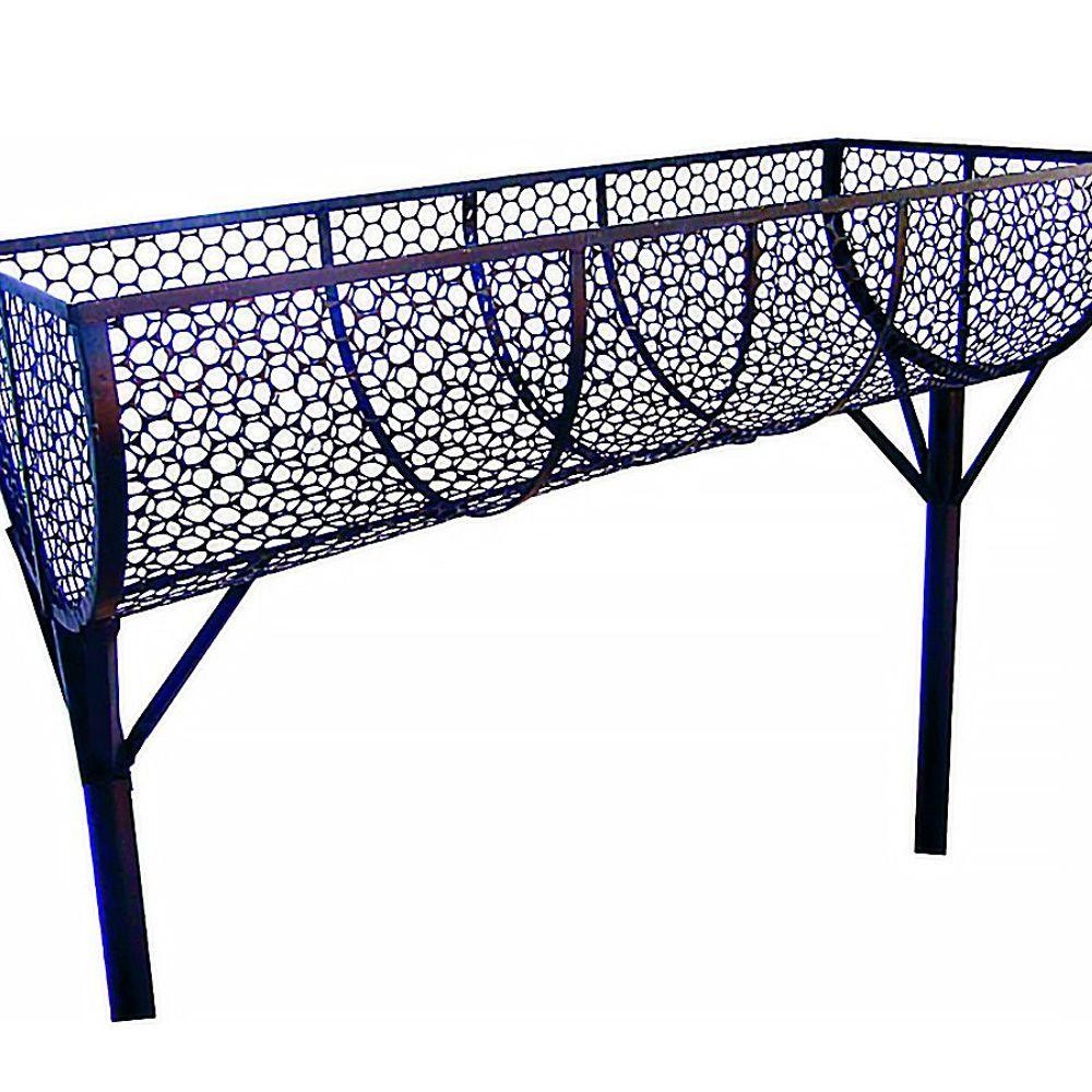 Lixeira de Rua Modelo Tela Moeda Dupla de 100cm - Home & Living