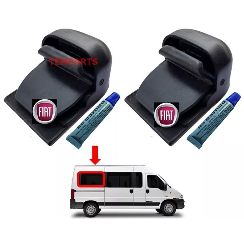 Kit Puxador Trinco Trava Janela Ducato Boxer Jumper Baixo 02