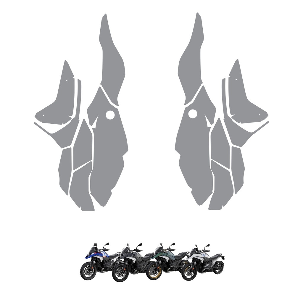 Película PPF Tanque Laterais BMW R 1300 GS Trophy 2024 2025