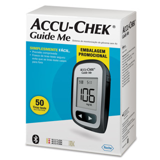 Accu-Chek Guide Me Kit Monitor de Glicemia com 50 Tiras em Oferta na Shopee