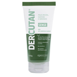 Gel De Limpeza Suave Dercutan Sense Peles Mistas, Oleosas e Sensíveis 150g em Oferta na Shopee