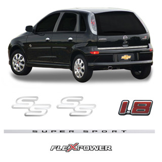 Kit Adesivos Corsa SS Flex 1.8 Friso Traseira Super Sport em Oferta na Shopee
