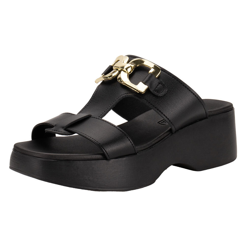 Tamanco Feminino Salto Grosso Moleca 5503111 - Women Shoes