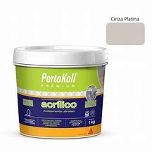 Rejunte Acrilico Premium Portokoll 1KG Cinza Platina em Oferta na Shopee