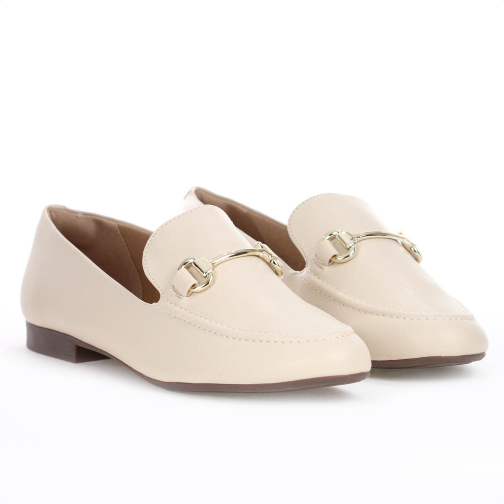 Mocassim Anacapri Bridão Essencial Bege - Feminino em Oferta na Shopee