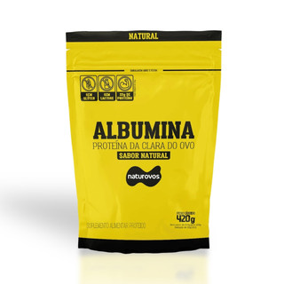 Albumina Refil 420g Naturovos Natural