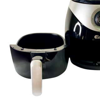 Fritadeira Elétrica Air Fryer Preto 220V - 127V - 3,8 Litros Air Frai 110v  Industrial com Tampa Profissional Pequena