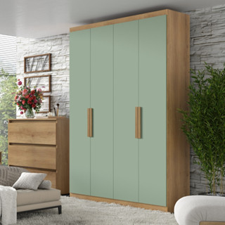 Guarda Roupa Solteiro 4 Portas Milan THB em Oferta na Shopee