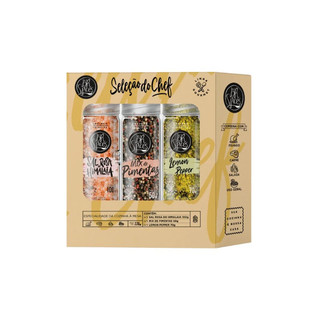 Kit Seleção do Chef com 3 moedores BR Spices 220g em Oferta na Shopee