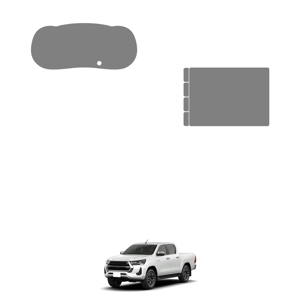 Película PPF Proteção Kit Velocímetro Multimídia Toyota Hilux SRX AT 2024 2025 Transparente TPU