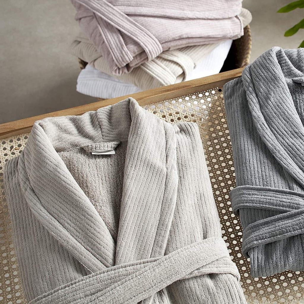 Roupão Buddemeyer Urban 100% Algodão Fio Penteado Canelado Veludo Tamanho Único