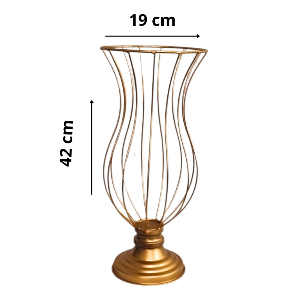 Vaso Taça Aramada Grande para Pedraria ou Decoração de Festas