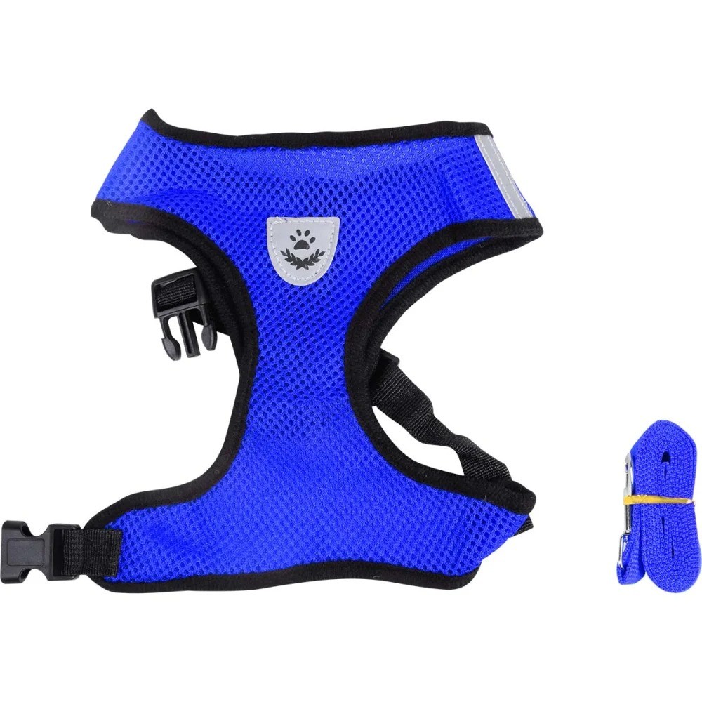 Coleira Peitoral para Porte Pequeno Azul G 7Kg Kala