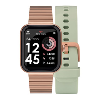 Smartwatch Technos Connect MAX Rose e Verde - TMAXAJ/C7T em Oferta na Shopee