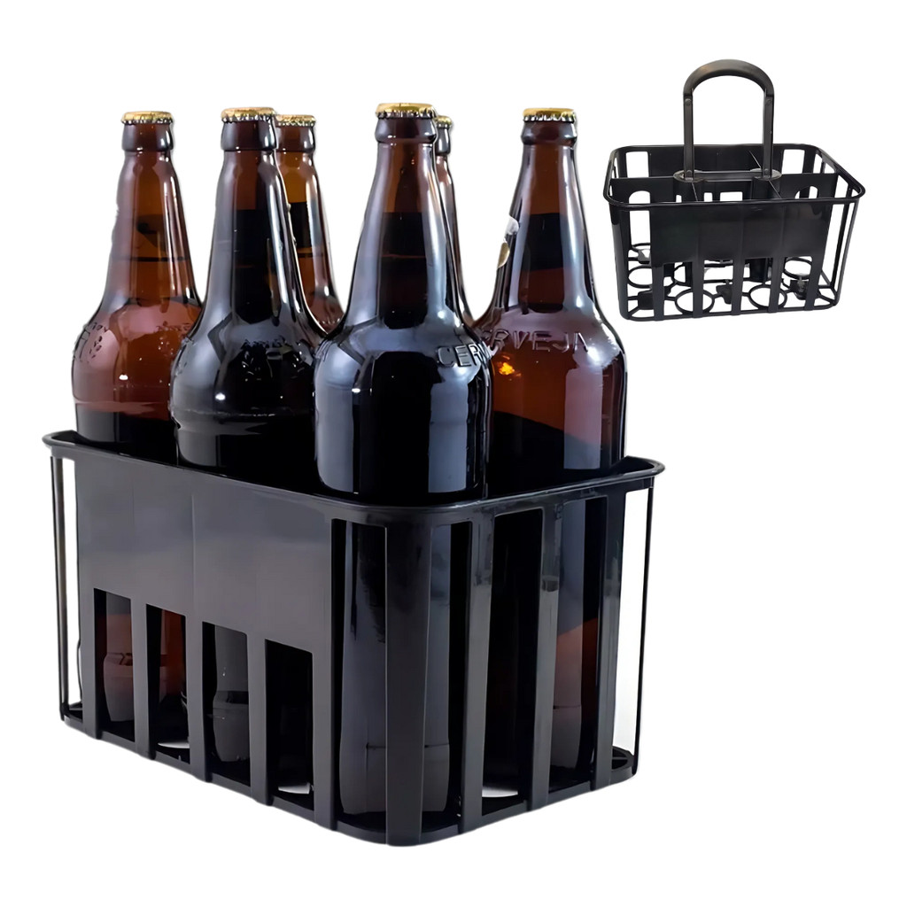 Porta Garrafa Para 6 Vasilhame De 1l Litro Cerveja Engradado