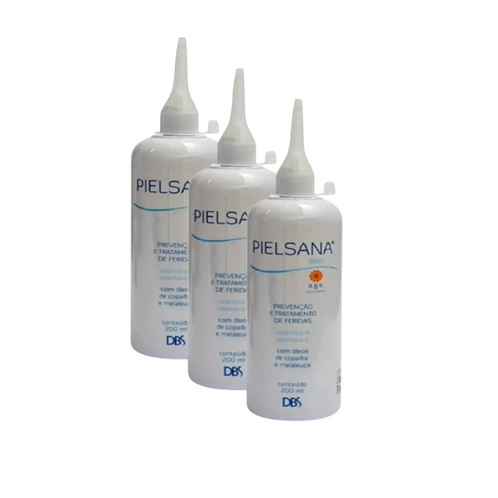Kit 3x Pielsana Óleo Age Cicatrizante C/ Copaíba  200ml