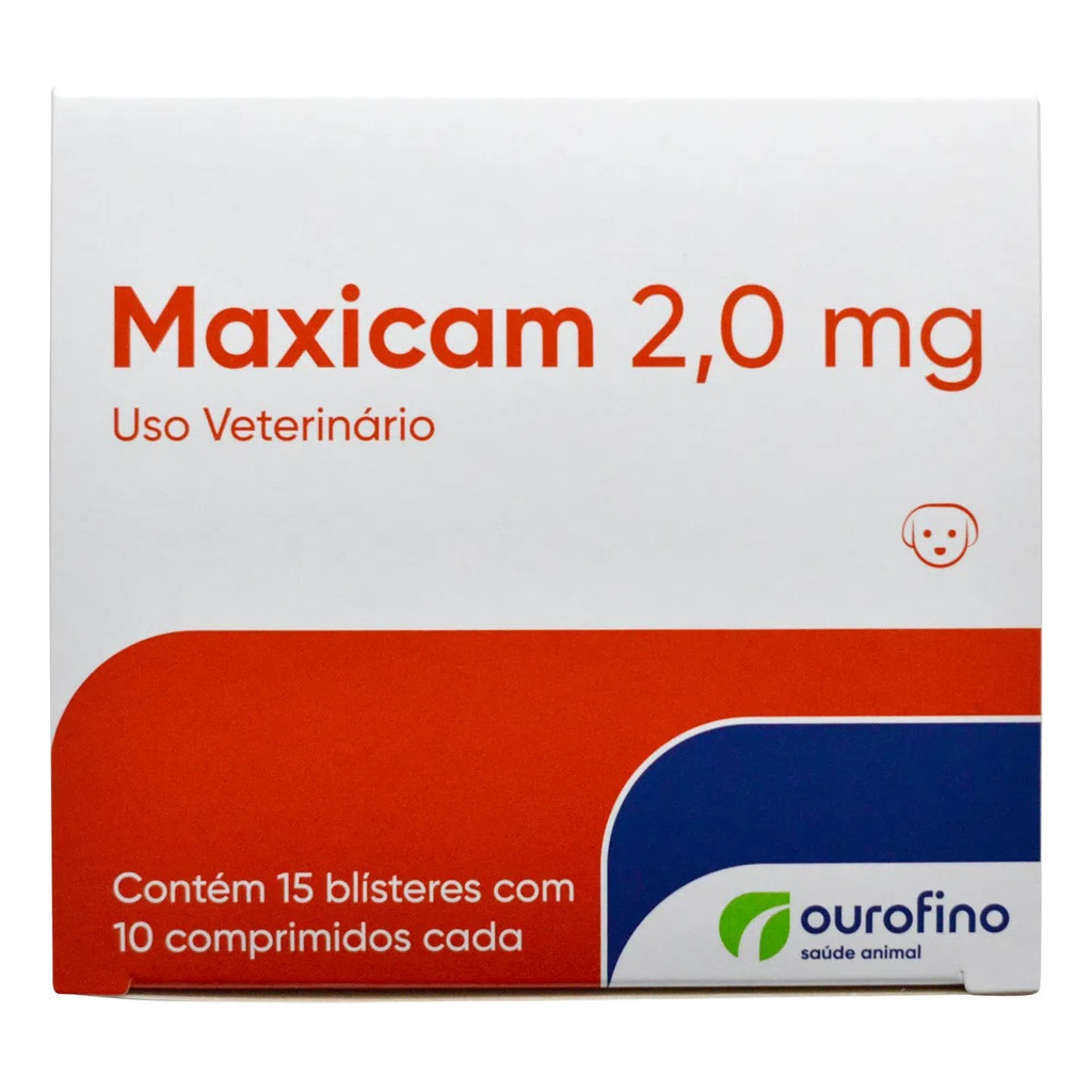 Maxicam 2,0mg para Cães - 15 Cartelas com 10 Comprimidos
