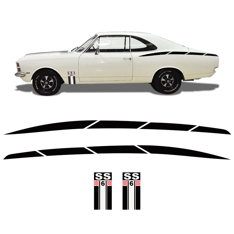 Faixa Lateral Para Opala SS 1975/1976 Adesivo Sportinox