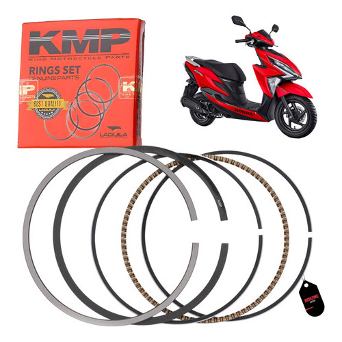 Anel Para Pistao Elite 125 Std 0.25 0.50 0.75 1.00 Kmp