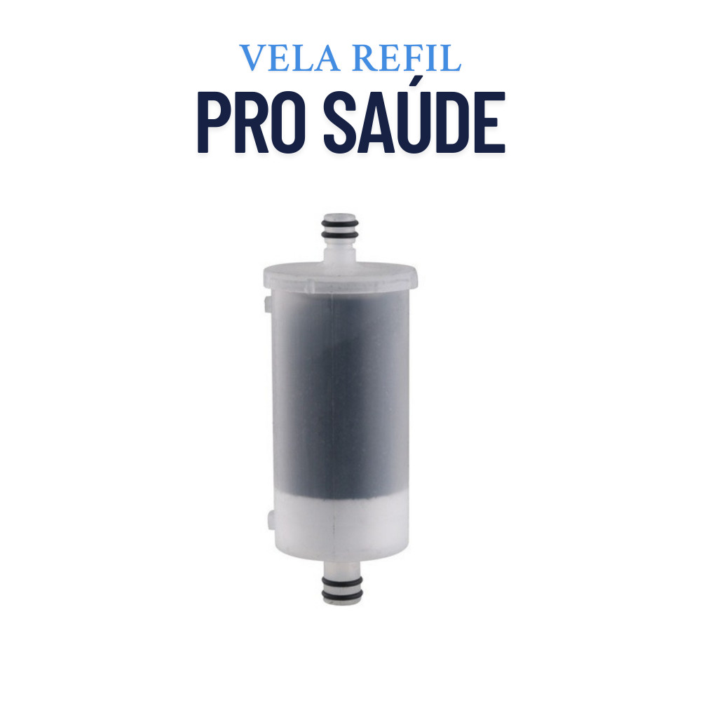 Vela Refil Pro Saúde 1 a  6 Unidades Carvão Ativado Para Torneira Com Filtro Purificador Blindado
