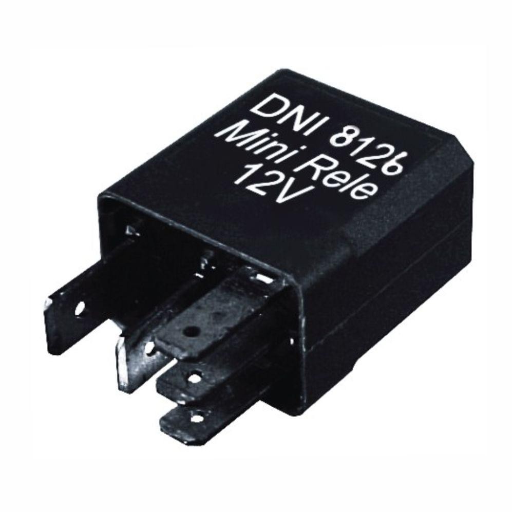 5 Mini Relés Auxiliares Uso Geral 12V 30/20A - DNI 8126
