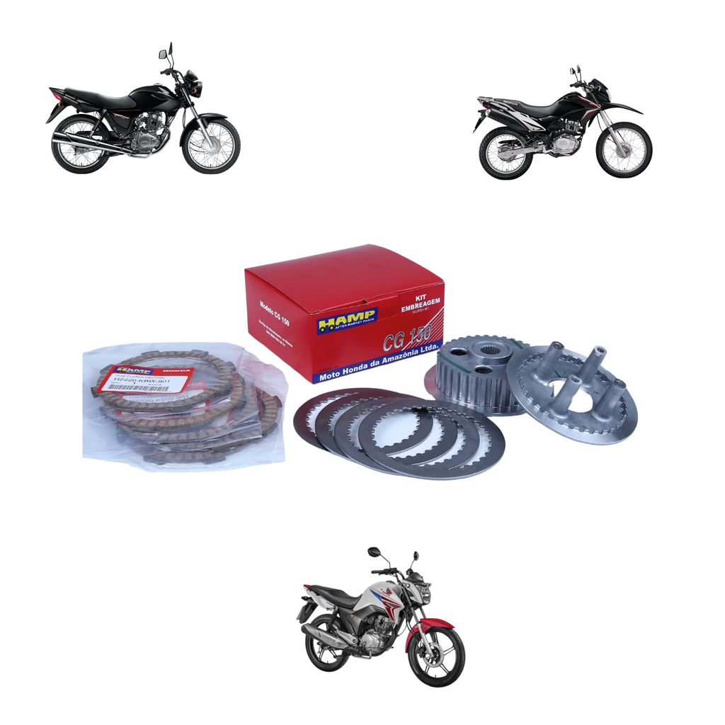 Kit Embreagem Cg Titan 150 fan 150 NXr bros 150 Hamp Honda - Spare Parts and Accessories for Vehicles
