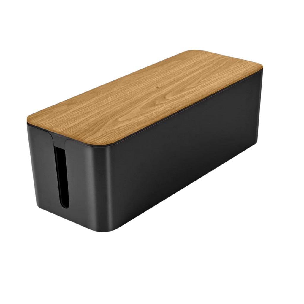 Organizador De Fios E Cabos Para Guardar Fontes Filtros De Linha E Tomadas 23cm em Oferta na Shopee