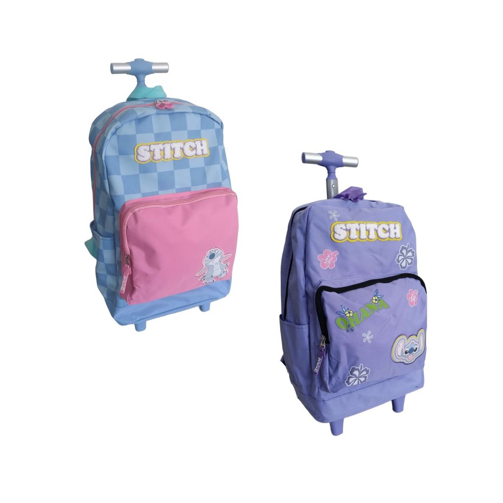 Mochilete Com Rodinhas Stitch Disney Classics Luxcel