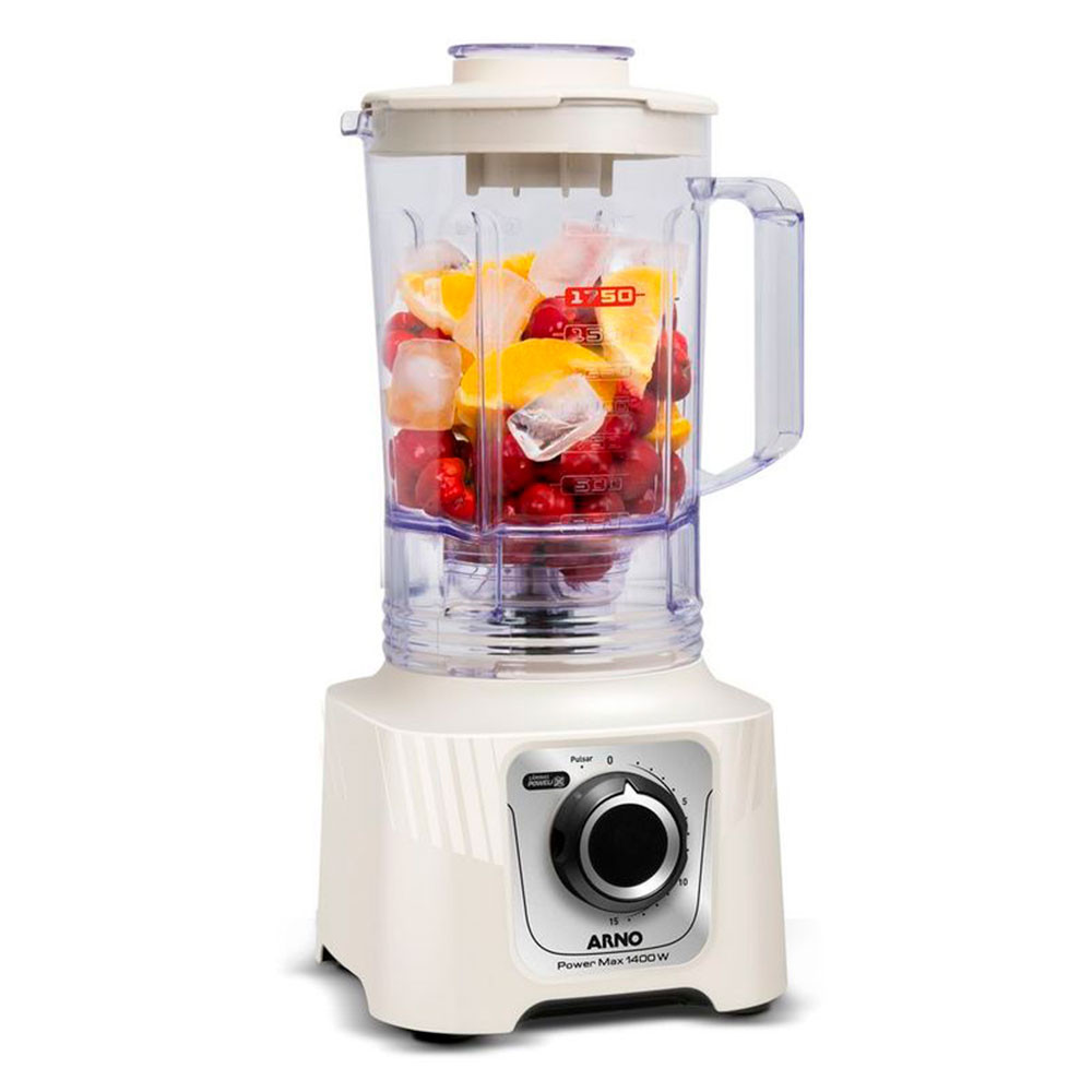 Liquidificador Arno Power Max LN64 1400W Jarra 3,1L Marfim 220V - Home Appliances