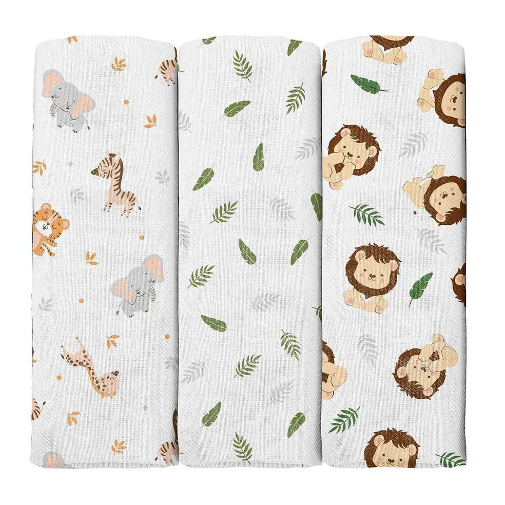 Kit Cueiro Bublim Estampado - 3 Peças em Oferta na Shopee