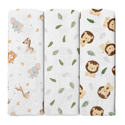 Kit Cueiro Bublim Estampado 100cm x 80cm - 3 Peças